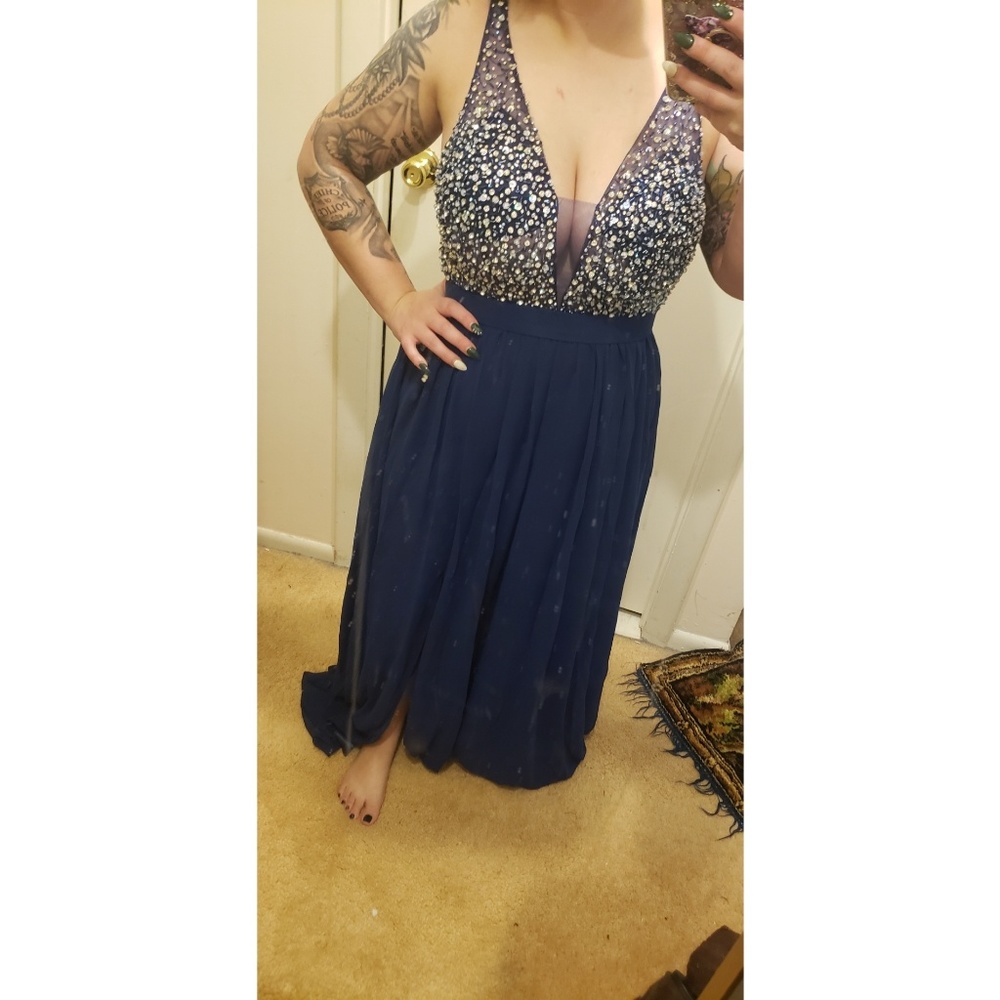 Navy gown